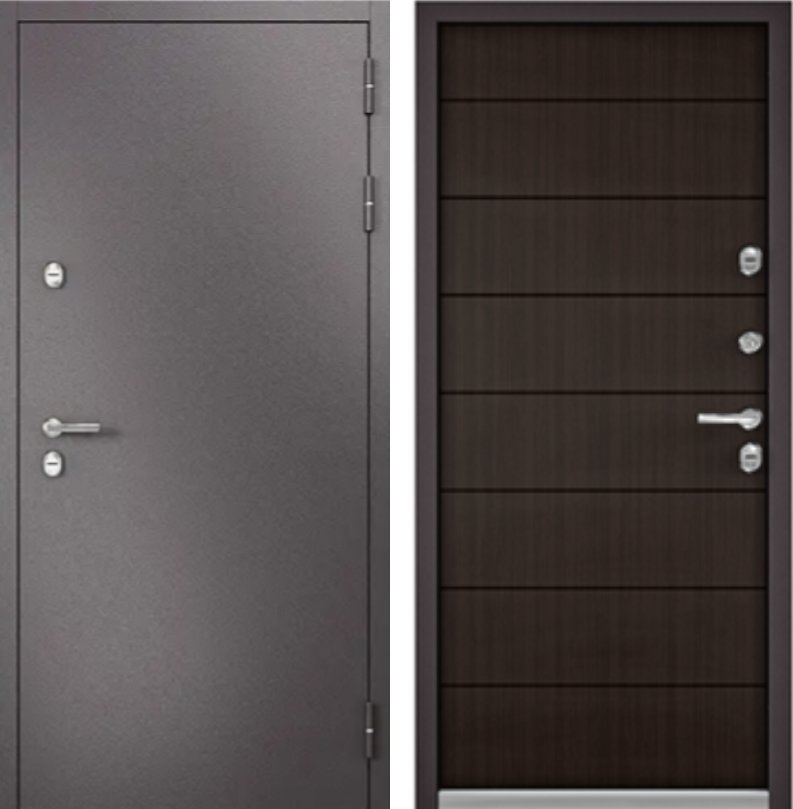 Дверь Бульдорс TERMO STANDART MP БУКЛЕ шоколад/Шоколад ларче - 135 DIS006937