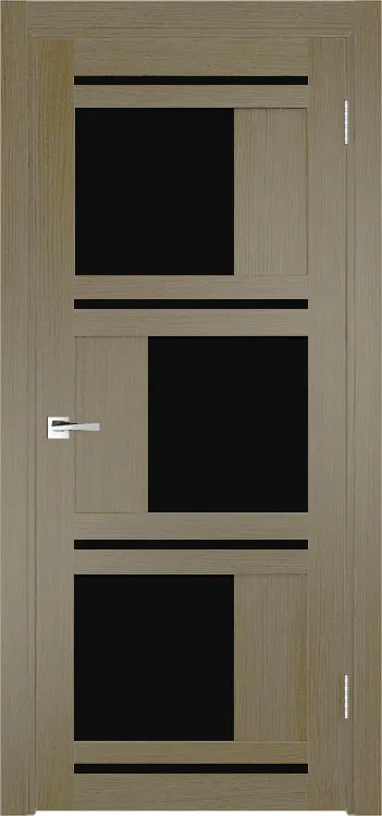 Межкомнатная дверь Легенда Z-2 Тон Неаполь Остекление Лакобель черное