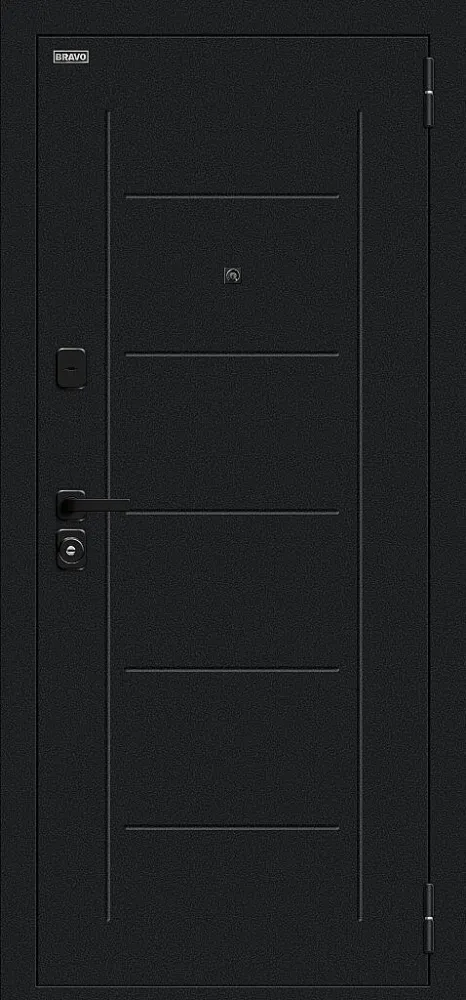 Дверь Борн/SBlack Букле черное/Riviera Ice BR6184