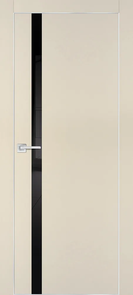 Межкомнатная дверь PX-8  AL кромка с 4-х ст. Бежевый матовый